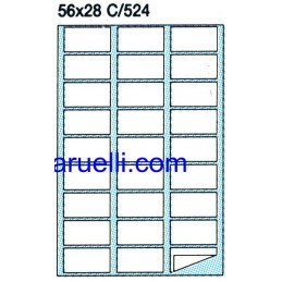 Etichette Foglio A4  56x28...