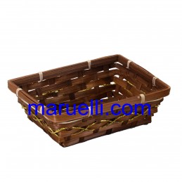 Cesta Bambu Noce Filo Oro...