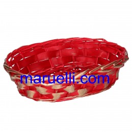 Cesta Vimini Rosso Oro Oval...