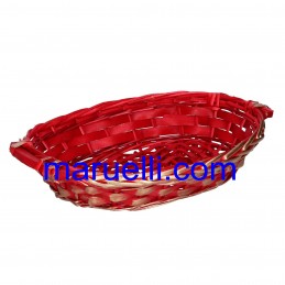 Cesta Vimini Rosso Oro Oval...