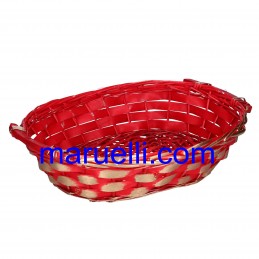 Cesta Vimini Rosso Oro Oval...