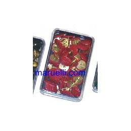 Puntine Colorate Rosse 50pz