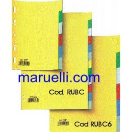 Rubrica A4 6 Tasti Colorati...