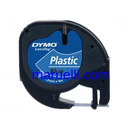 Cart Dymo Letr Plast 12x4 Blu