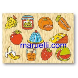 Puzzle Legno Alimenti