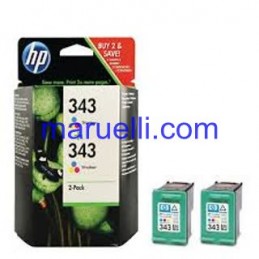 Hp343 Twin Pack Col 7Ml Dj...