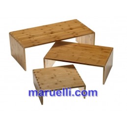 Set 3 Espositori in Bamboo...