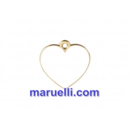 Cuore Bianco/dorato 28x28...