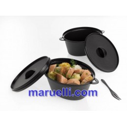 Casseruola Nera Coperchio...
