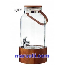 Big Jar con Base in Acacia...