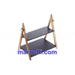 Duo Stand Acacia Ripiani...