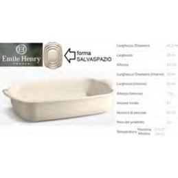 Pirofila Emile Henry Rett...