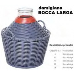 Damigiana Bocca Larga 5-7 Lt.