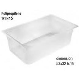 Gastronorm Poliprop 1-1 H15...