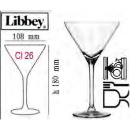 Cal.cocktail Martini Libbey...