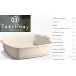 Pirofila Emile Henry Quadra...