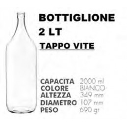 Bottiglione 2lt.bianco X...