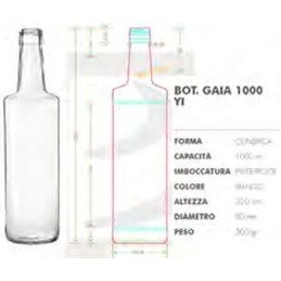 Bott.liquore 1000gr Gaia...
