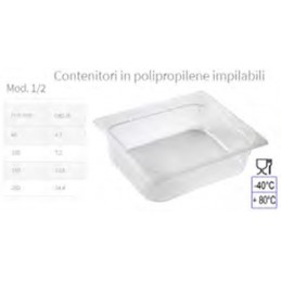 Gastronorm Poliprop 1-2 H10...