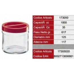 Vaso E.ortes 1.0lt.c-tappo...