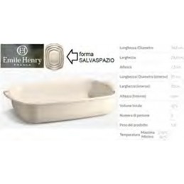 Pirofila Emile Henry Rett...