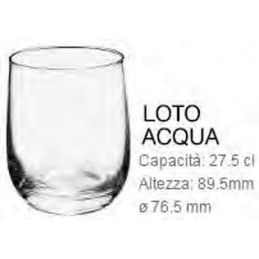 Bicch.loto Acqua 27cl. H89...
