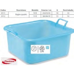 Vasca Quadra Manuli 10lt....