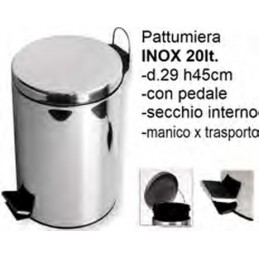 Pattumiera Hc Inox 20lt....