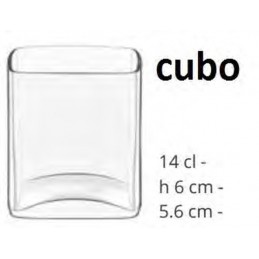 Bicch.line Cubo 14cl 6x6cm...