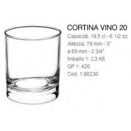 Bicch.cortina 20cl. D6.7 H8...