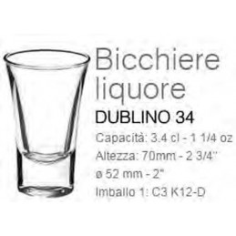 Bicch.liquore Dublino 3.4cl...