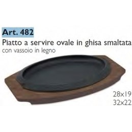 Piatto Ghisa Ilsa Ov.32x22...