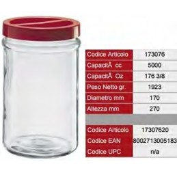 Vaso E.ortes 5.0lt.c-tappo...