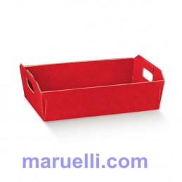 Cesto I.220x160x50 Pelle Rossa