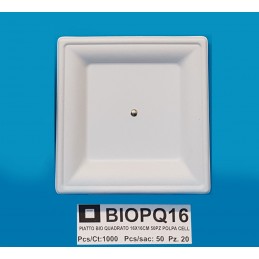 Piatti Bio 50pz Quadrati...