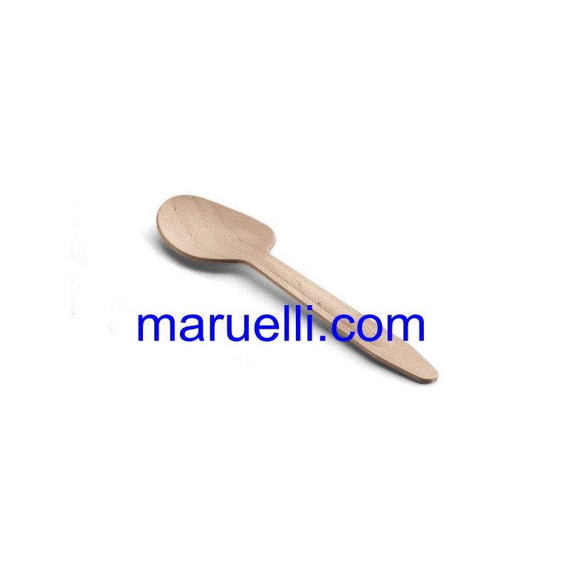 100 Cucchiai Di Legno Usa E Getta - Biodegradabili E Compostabili - Mini Cucchiaini Per Dessert, Gelato, Yogurt - Ecologici Senza BPA