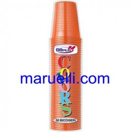 Bicchieri Arancio 50pz 200cc