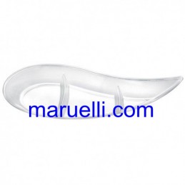 Piattino Virgola 50pz Trasp