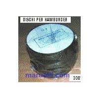 Dischi Hamburger In Poliprobilene e BiodegradabiliIn Cellophane